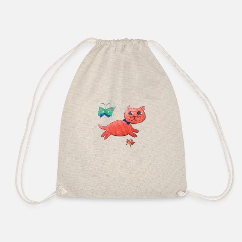 CAT copy - Drawstring Bag - nature