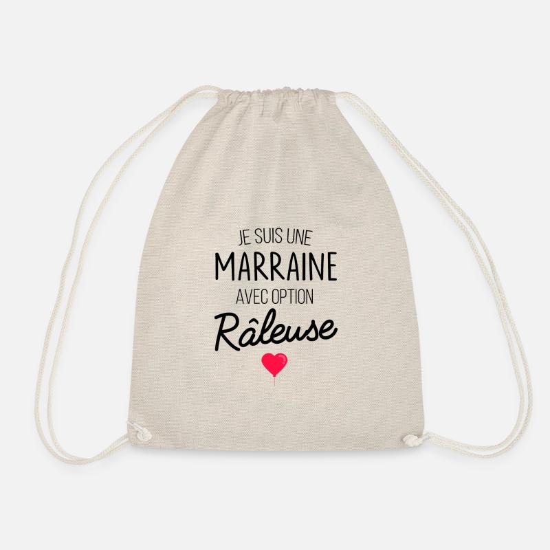 je suis une marraine avec option raleuse - Sac de sport léger - nature