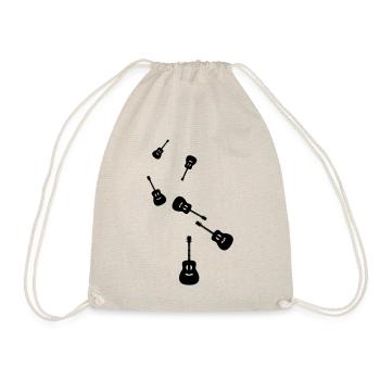 Gitarre Akustik - Turnbeutel - Natur - Vorne