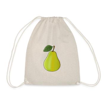 Poire avec feuille - Sac de sport léger - nature - Devant