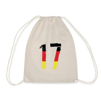 17 Number Germany Jersey - Drawstring Bag - nature - Front