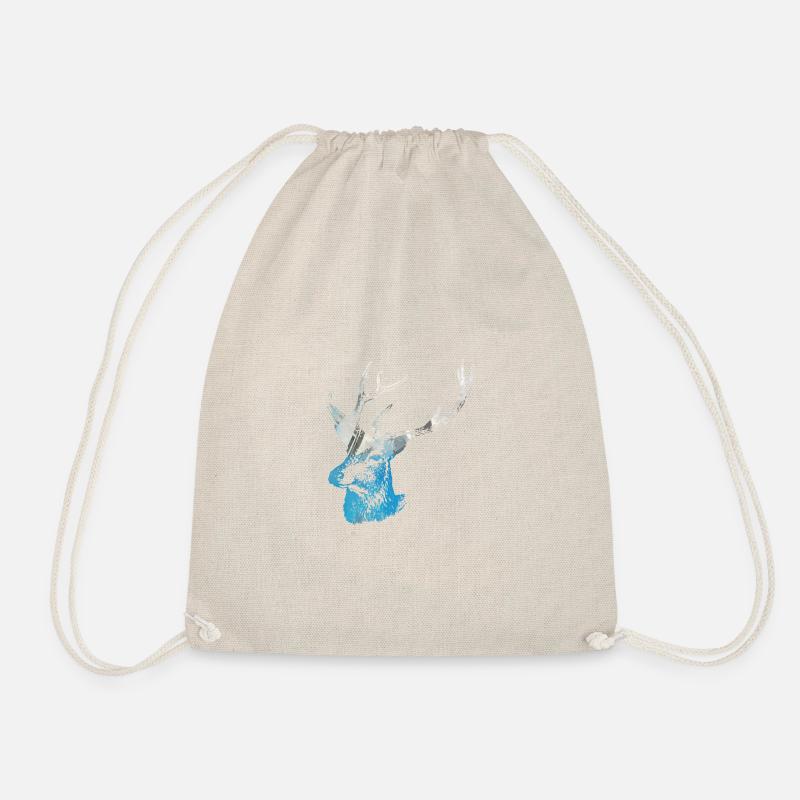 deer - Drawstring Bag - nature