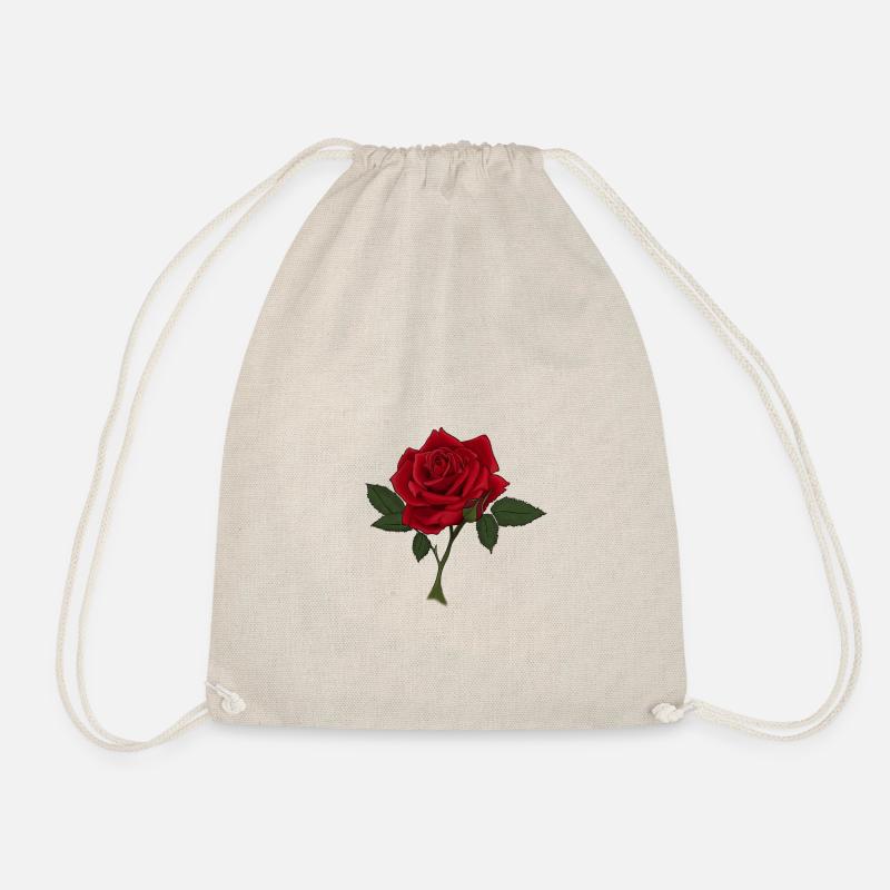 Rose - Drawstring Bag - nature