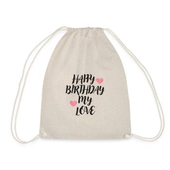 Happy Birthday - Turnbeutel - Natur - Vorne