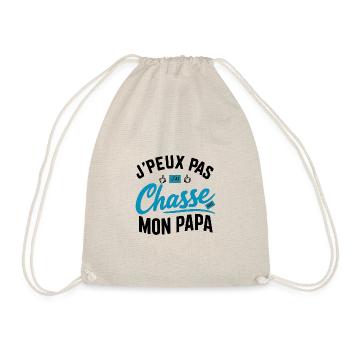 I Can't I Hunted With My Daddy - Drawstring Bag - nature - Front