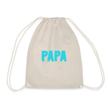 FROHER VATERTAG. PAPA. VATERTAG. VATER - Turnbeutel - Natur - Vorne