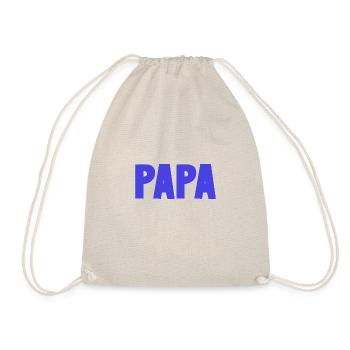 FROHER VATERTAG. PAPA. VATERTAG. VATER - Turnbeutel - Natur - Vorne