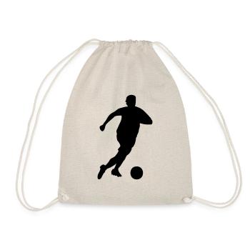 soccer fußball fussball fussballspieler spieler - Turnbeutel - Natur - Vorne