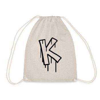 Timbre de graffiti lettre K - Sac de sport léger - nature - Devant