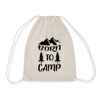 born to camp 2 - Drawstring Bag - nature - Front