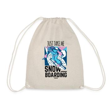 Snowboarding - Drawstring Bag - nature - Front
