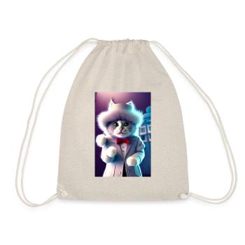 Doctor Who Math Smith Style Katze - Turnbeutel - Natur - Vorne