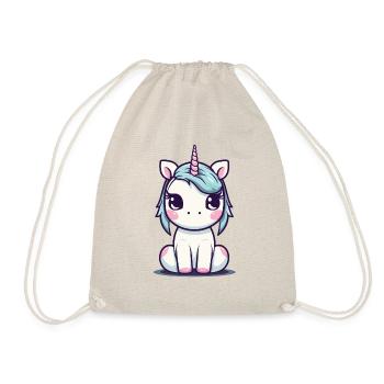 Ein Einhorn - Turnbeutel - Natur - Vorne