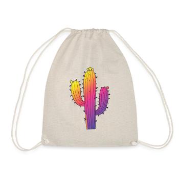 Cactus Arc-en-Ciel - Ambiance Soleil Couchant - Sac de sport léger - nature - Devant