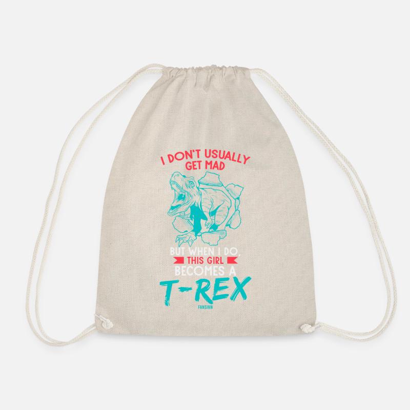T-Rex - Turnbeutel - Natur