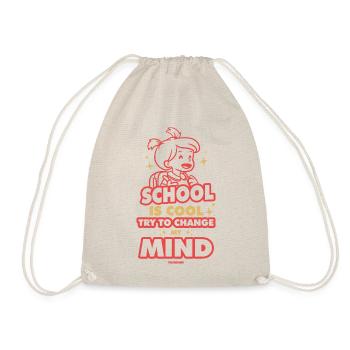 School is cool - Drawstring Bag - nature - Front