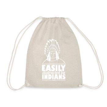 Easily Distracted By Indians Native People USA - Turnbeutel - Natur - Vorne