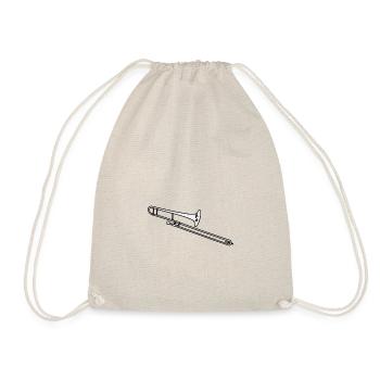 Trombone / trombone / brass instrument - Drawstring Bag - nature - Front
