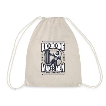 Kickboxing makes men Kickboxing makes Men - Turnbeutel - Natur - Vorne