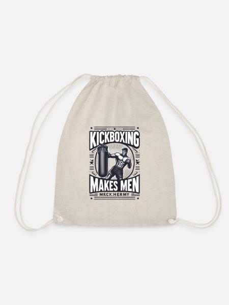 Kickboxing makes men Kickboxing makes Men - Turnbeutel - Natur