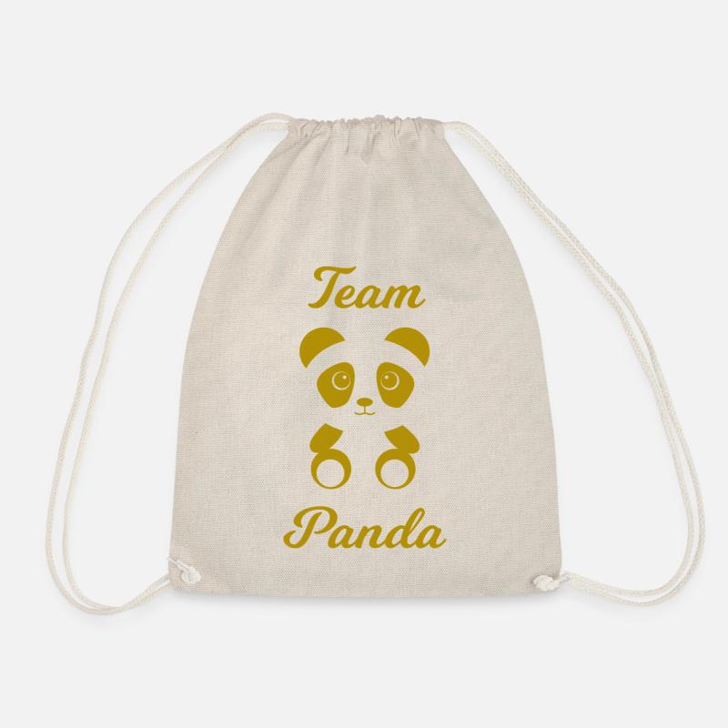 Team Panda Bär comme idée cadeau - Sac de sport léger - nature