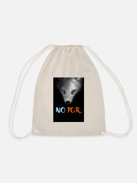 No Fur Animal Rights - Turnbeutel - Natur