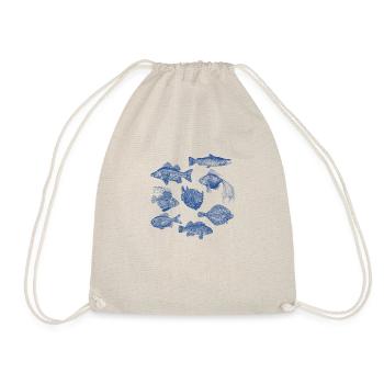 Fishes for compliments - Drawstring Bag - nature - Front