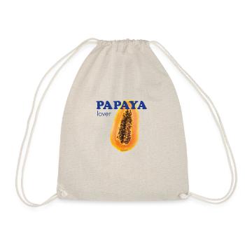 Papaya Lover - Turnbeutel - Natur - Vorne