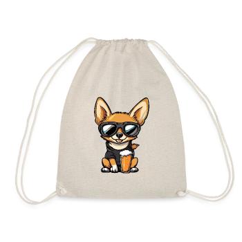 Chihuahua Dog Après Ski Beer - Drawstring Bag - nature - Front