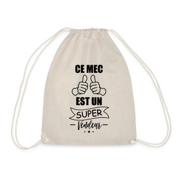 mec super vendeur,cadeau vendeurs,idée cadeau - Sac de sport léger - nature - Devant