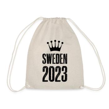 Sweden 2023 Krona - Drawstring Bag - nature - Front