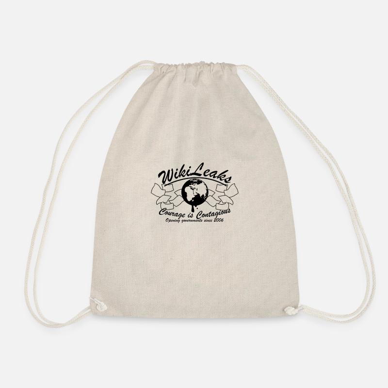 Wikileaks - Opening Governments Since 2006 - Drawstring Bag - nature
