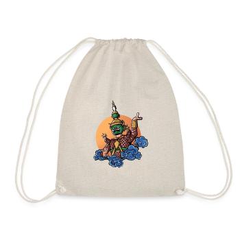 Cambodge guerrier Khmer épée drapeau I cadeau - Sac de sport léger - nature - Devant