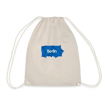 Berlin blau/weiß - Turnbeutel - Natur - Vorne