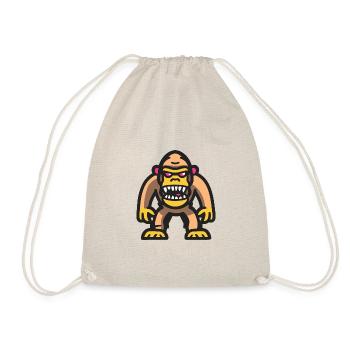 Gorille Halloween Bande dessinée Zombie - Sac de sport léger - nature - Devant