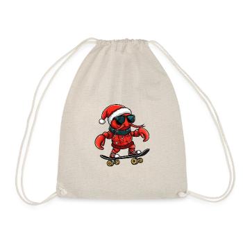 Lobster Crab Christmas Funny - Drawstring Bag - nature - Front