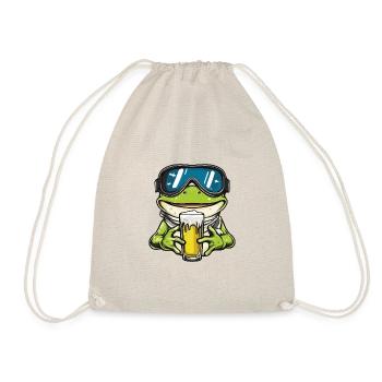 Frosch Ski Bier - Turnbeutel - Natur - Vorne