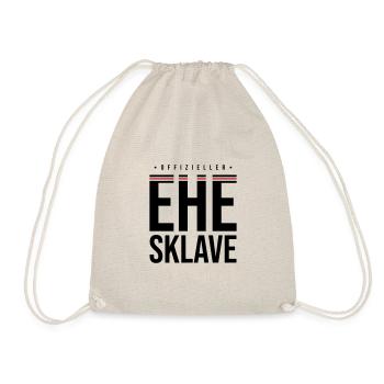 Ehesklave Hochzeit Lustig - Turnbeutel - Natur - Vorne