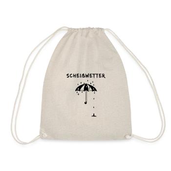 Shit Weather Shitty Weather Rain Water - Drawstring Bag - nature - Front