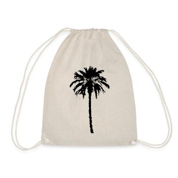 Palme Silhouette Symbol - Turnbeutel - Natur - Vorne