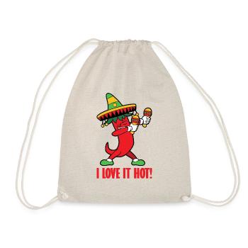 Chilli pepper hot pepper chili pepper hot food - Drawstring Bag - nature - Front