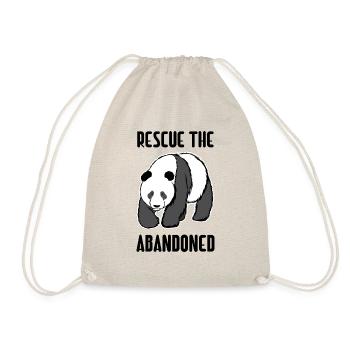 Rescue the Abandoned Panda Bear Animal Shelter - Drawstring Bag - nature - Front