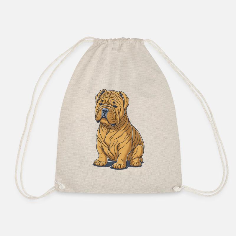 Shar-Pei - Turnbeutel - Natur