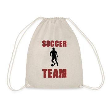 Soccer Player Team - Drawstring Bag - nature - Front