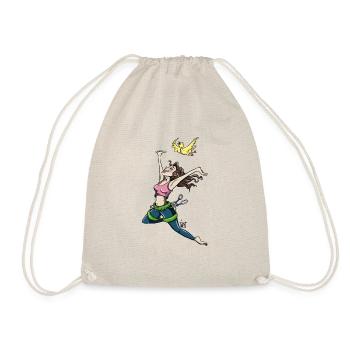 Grimpeur volant avec oiseau - Sac de sport léger - nature - Devant