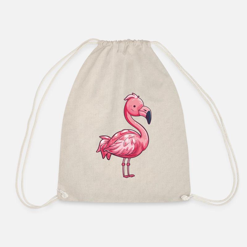 Flamingo Comic - Turnbeutel - Natur