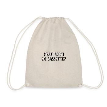 c'est sorti en cassette - Sac de sport léger - nature - Devant
