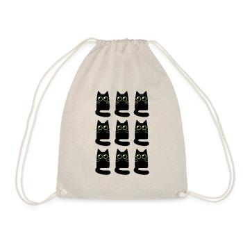 Neuf Petits Chats Noirs - Sac de sport léger - nature - Devant