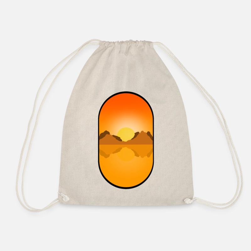 Sunset Design Logo - Turnbeutel - Natur