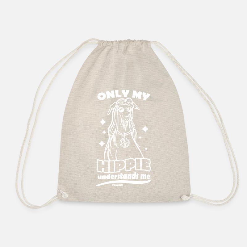 Hippie Hund - Turnbeutel - Natur